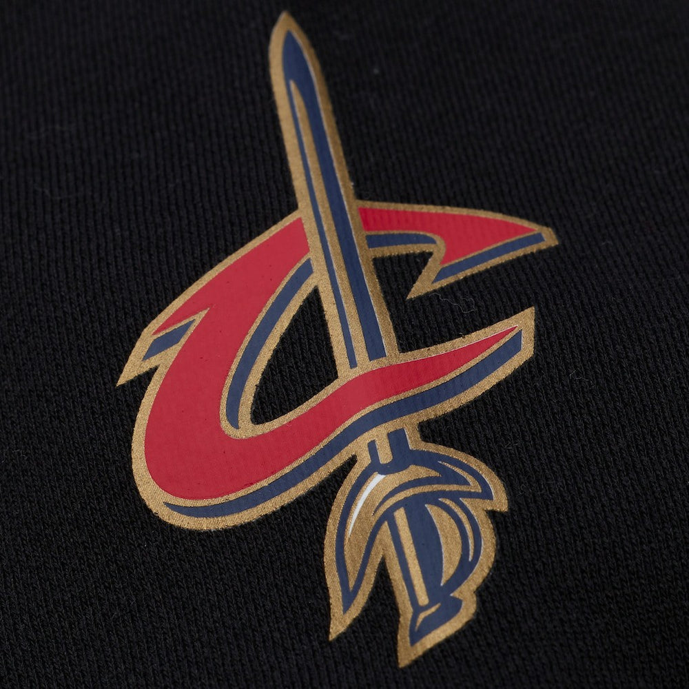 Cleveland Cavaliers Hardwood Classics Nights Playmaker Fleece Hoodie Black - NBA