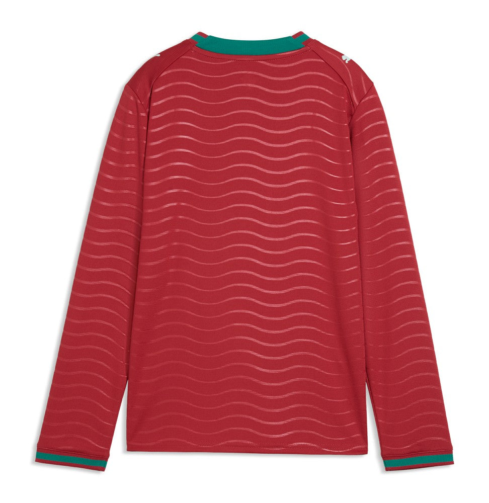 Portugal National Team Youth 2026 Home Replica Long Sleeve Jersey Red | Puma discount