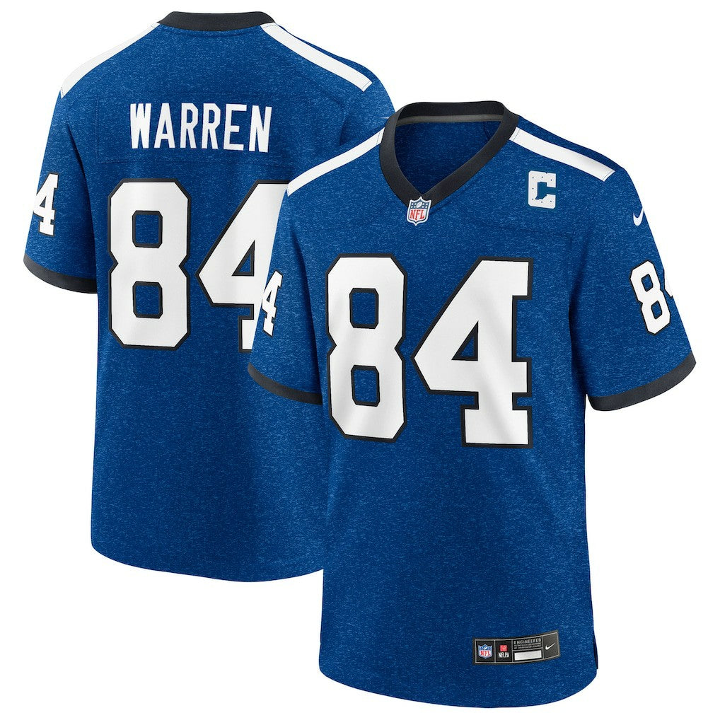 Tyler Warren Indianapolis Colts Alternate 2 Indiana Nights Game Jersey Heather Royal | Nike for Sale