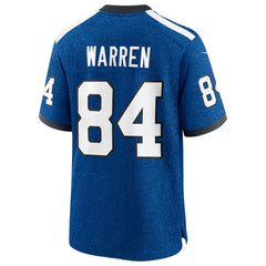 Tyler Warren Indianapolis Colts Alternate 2 Indiana Nights Game Jersey Heather Royal | Nike for Sale