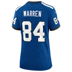 Tyler Warren Indianapolis Colts Women's Alternate 2 Indiana Nights Game Jersey Heather Royal | Nike for Sale