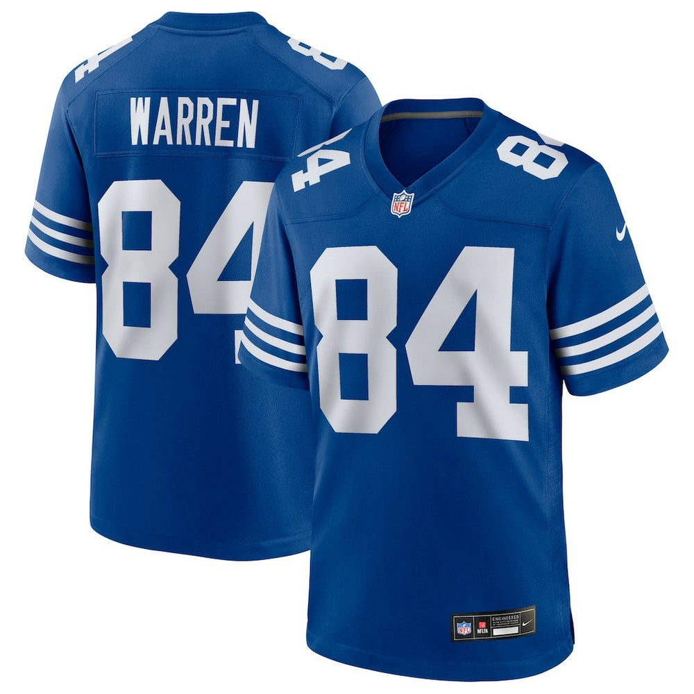 Tyler Warren Indianapolis Colts Alternate Game Jersey Royal | Nike for Sale