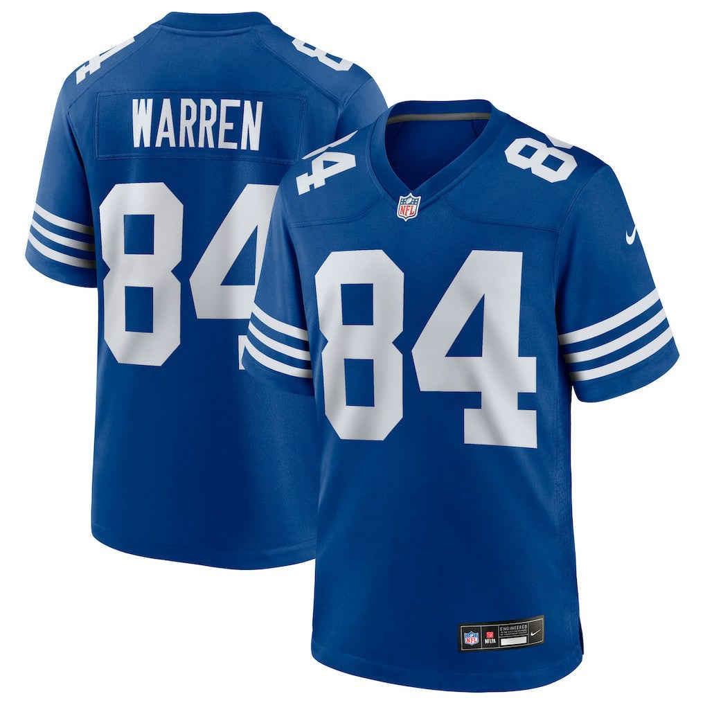 Tyler Warren Indianapolis Colts Alternate Game Jersey Royal | Nike for Sale