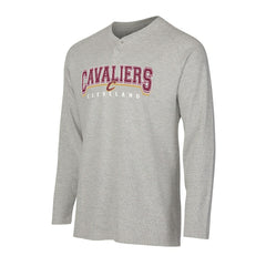 Cleveland Cavaliers Concepts Sport Hawthorn Thermal Knit Long Sleeve Henley T-Shirt Gray - NBA