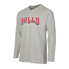 Chicago Bulls Concepts Sport Hawthorn Thermal Knit Long Sleeve Henley T-Shirt Gray - NBA