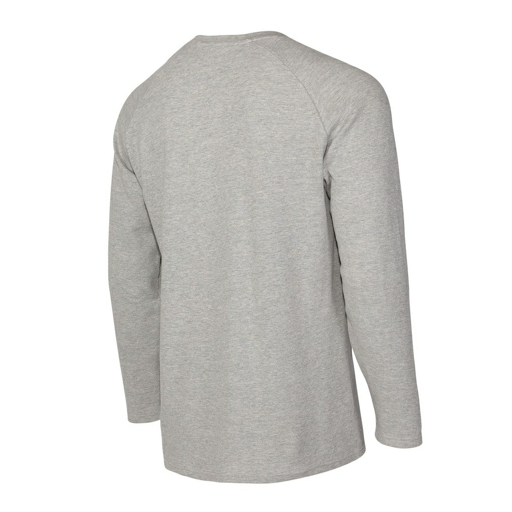 Chicago Bulls Concepts Sport Hawthorn Thermal Knit Long Sleeve Henley T-Shirt Gray - NBA