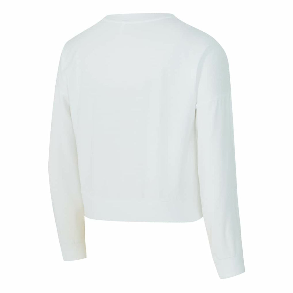 Cleveland Cavaliers Concepts Sport Women's Laney Chenille Cropped Long Sleeve T-Shirt White - NBA