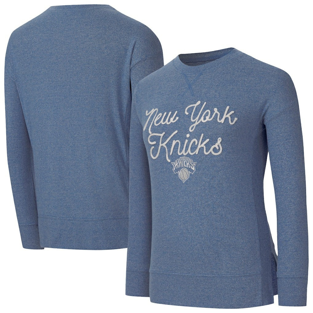 New York Knicks Concepts Sport Women's Rigor Long Sleeve Jersey T-Shirt Royal - NBA