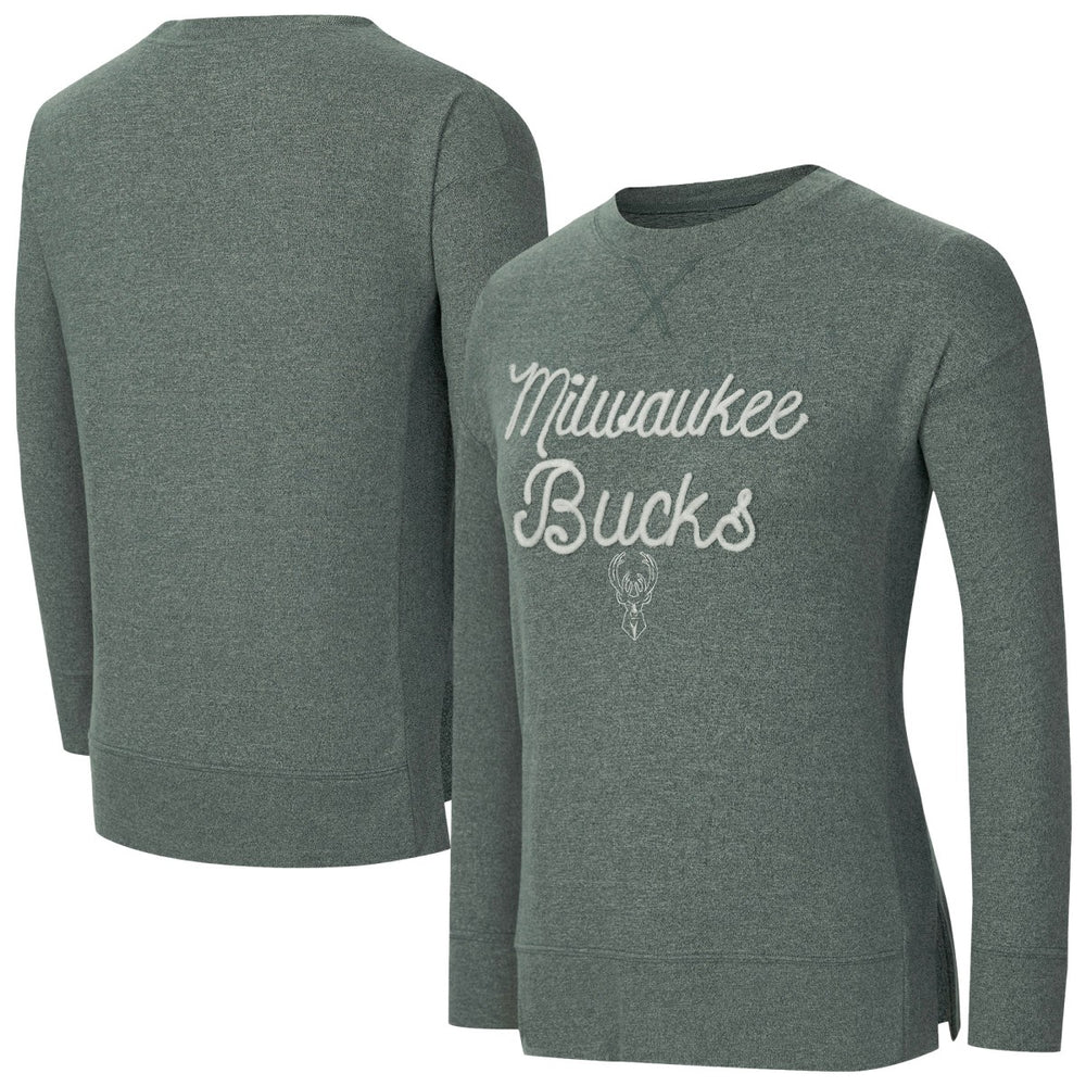 Milwaukee Bucks Concepts Sport Women's Rigor Long Sleeve Jersey T-Shirt Hunter Green - NBA