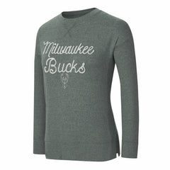 Milwaukee Bucks Concepts Sport Women's Rigor Long Sleeve Jersey T-Shirt Hunter Green - NBA