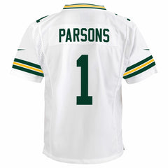 Micah Parsons Green Bay Packers Youth White Game Jersey White | Nike for Sale