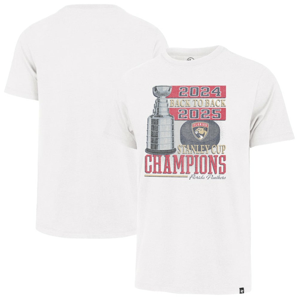 Florida Panthers '47 Back-to-Back Vintage T-Shirt - White - NHL
