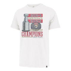 Florida Panthers '47 Back-to-Back Vintage T-Shirt - White - NHL