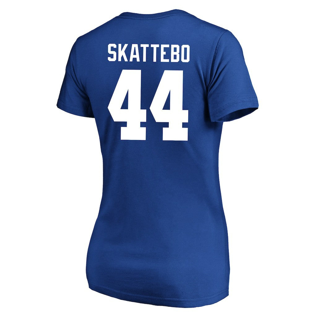 Cam Skattebo New York Giants Women's Plus Size Name & Number Scoop Neck T-Shirt Royal | Fanatics