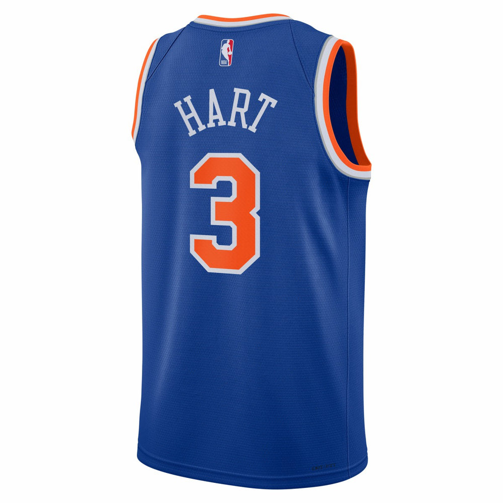 Josh Hart New York Knicks Youth Swingman Jersey Icon Edition Blue - NBA