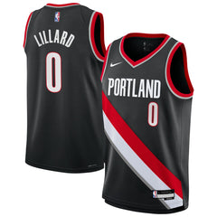Damian Lillard Portland Trail Blazers Youth Swingman Jersey Icon Edition Black - NBA
