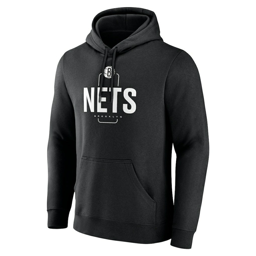 Brooklyn Nets Center Court Name & Number Custom Hoodie Black - NBA