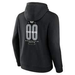 Brooklyn Nets Center Court Name & Number Custom Hoodie Black - NBA