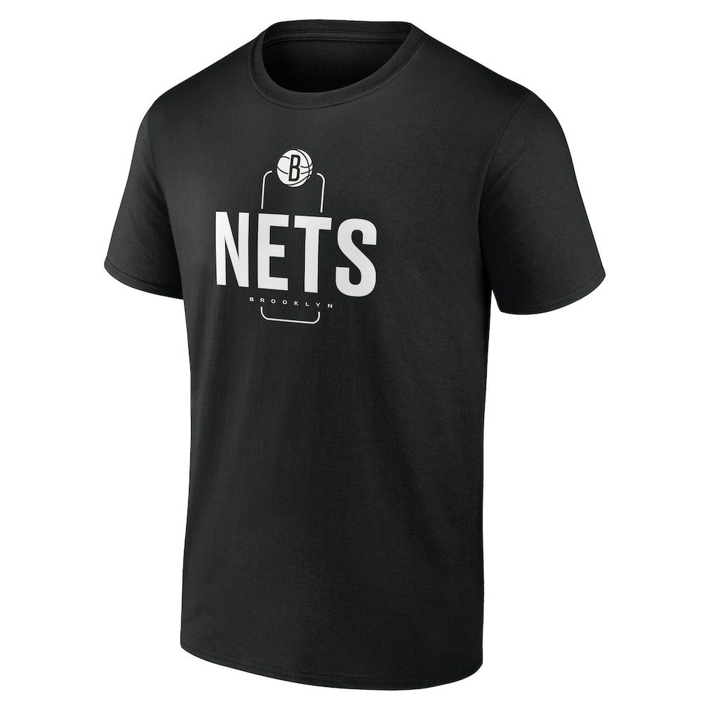 Brooklyn Nets Center Court Name & Number Custom T-Shirt Black - NBA