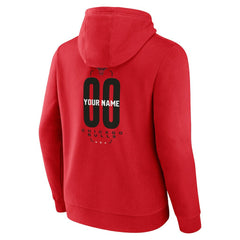 Chicago Bulls Center Court Name & Number Custom Hoodie Red - NBA
