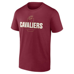 Cleveland Cavaliers Center Court Name & Number Custom T-Shirt Wine - NBA