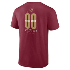 Cleveland Cavaliers Center Court Name & Number Custom T-Shirt Wine - NBA