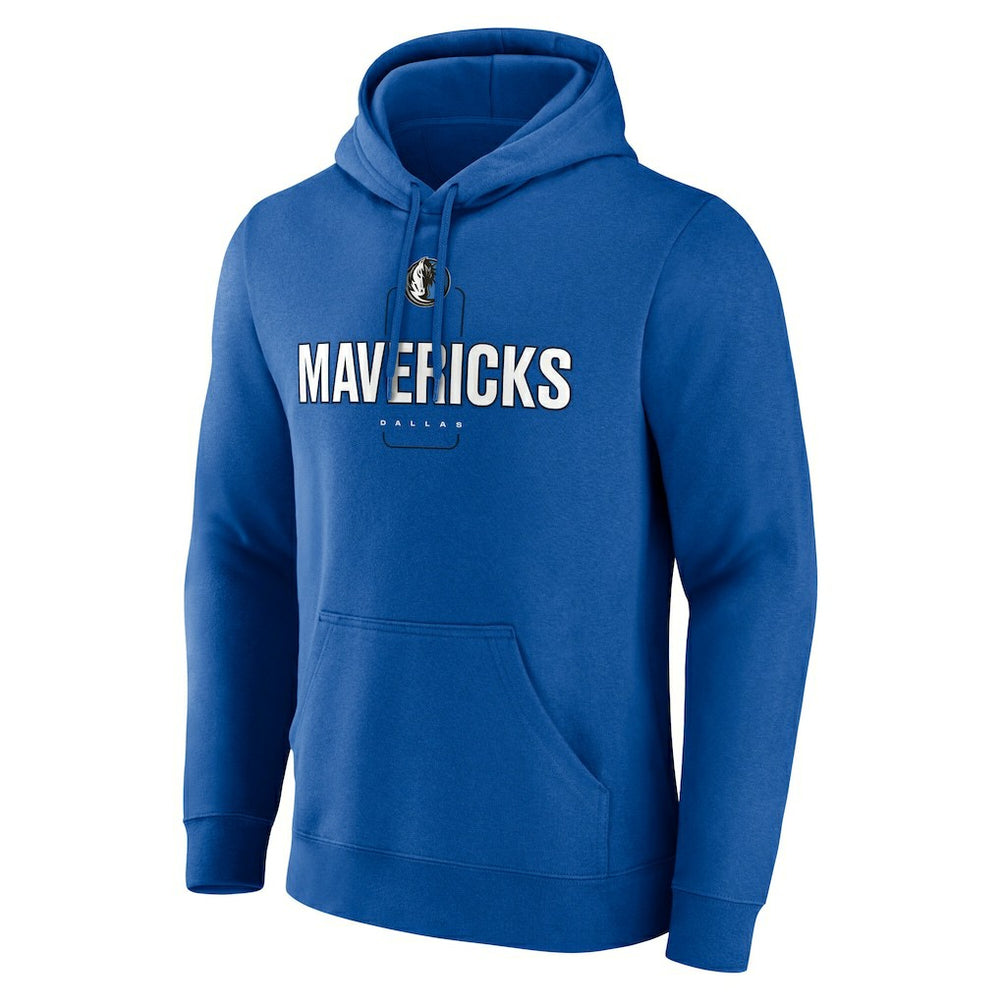 Dallas Mavericks Center Court Name & Number Custom Hoodie Blue - NBA