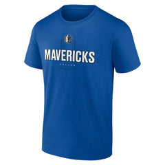 Dallas Mavericks Center Court Name & Number Custom T-Shirt Blue - NBA