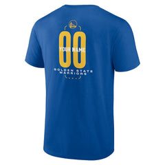 Golden State Warriors Center Court Name & Number Custom T-Shirt Royal - NBA