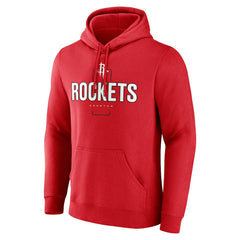Houston Rockets Center Court Name & Number Custom Hoodie Red - NBA