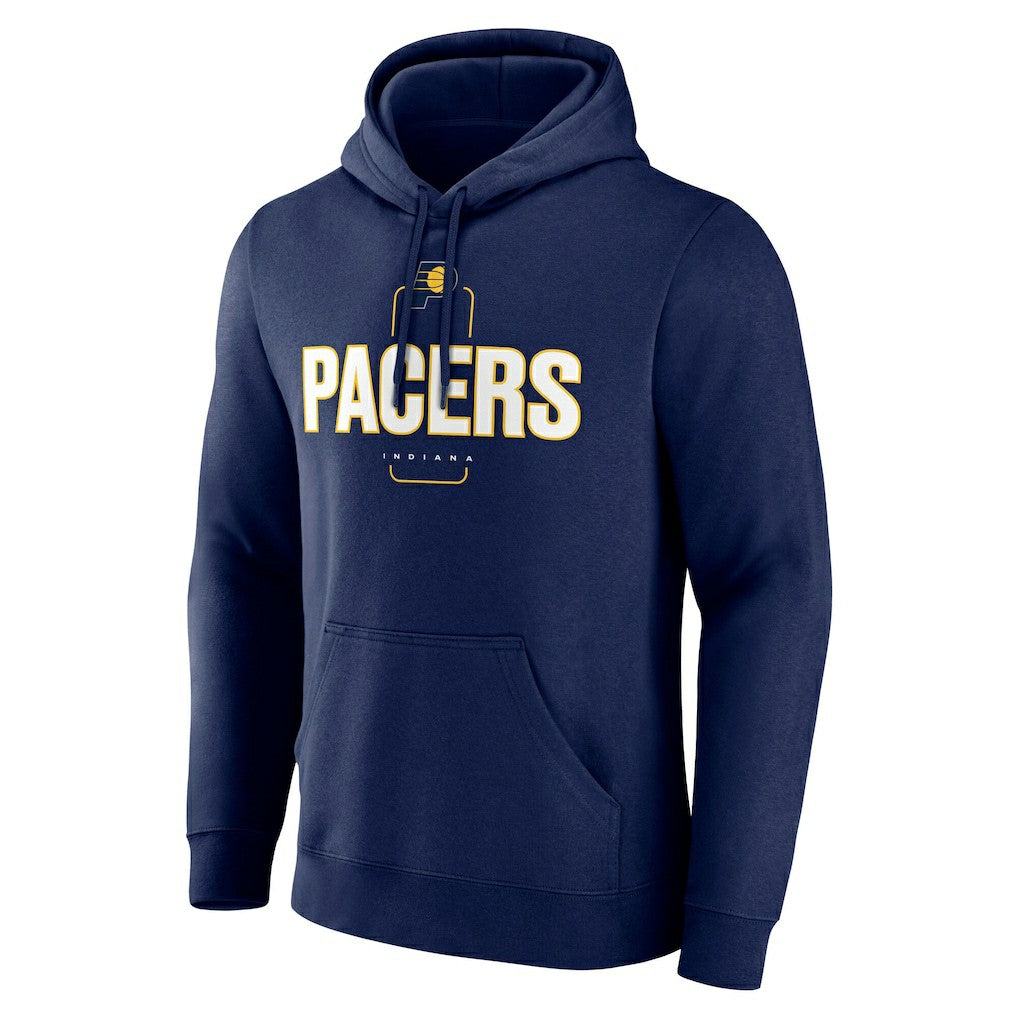 Indiana Pacers Center Court Name & Number Custom Hoodie Navy - NBA
