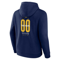 Indiana Pacers Center Court Name & Number Custom Hoodie Navy - NBA