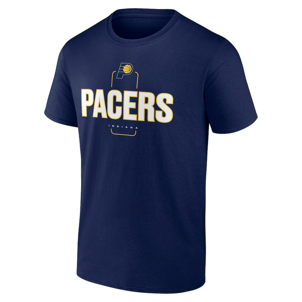 Indiana Pacers Center Court Name & Number Custom T-Shirt Navy - NBA