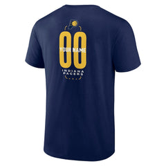 Indiana Pacers Center Court Name & Number Custom T-Shirt Navy - NBA