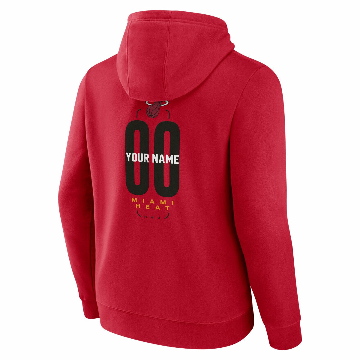 Miami Heat Center Court Name & Number Custom Hoodie Red - NBA