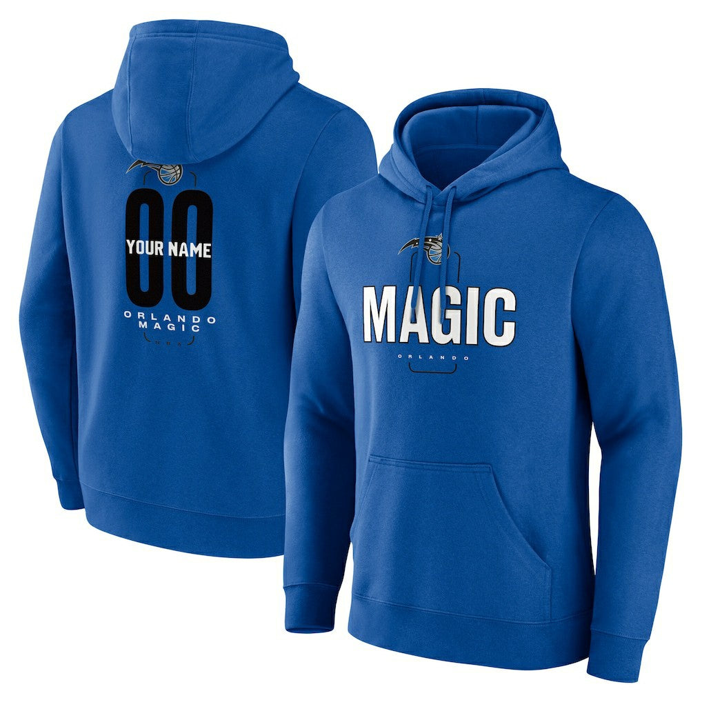 Orlando Magic Center Court Name & Number Custom Hoodie Blue - NBA