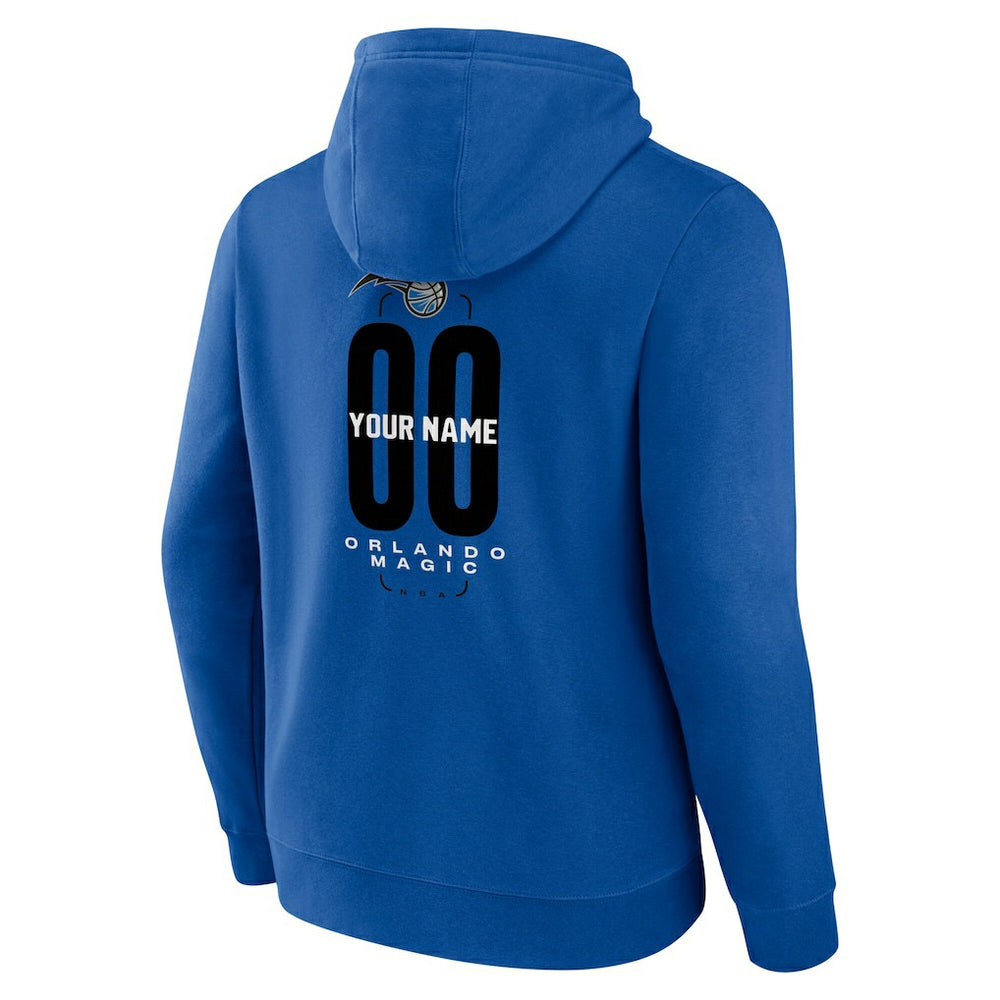 Orlando Magic Center Court Name & Number Custom Hoodie Blue - NBA