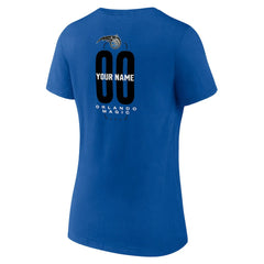 Orlando Magic Women's Center Court Name & Number Custom V-Neck T-Shirt Blue - NBA