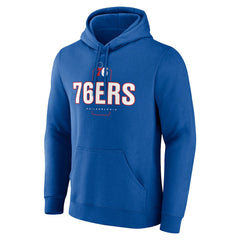Philadelphia 76ers Center Court Name & Number Custom Hoodie Royal - NBA