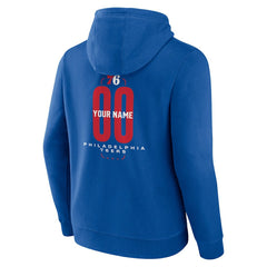 Philadelphia 76ers Center Court Name & Number Custom Hoodie Royal - NBA