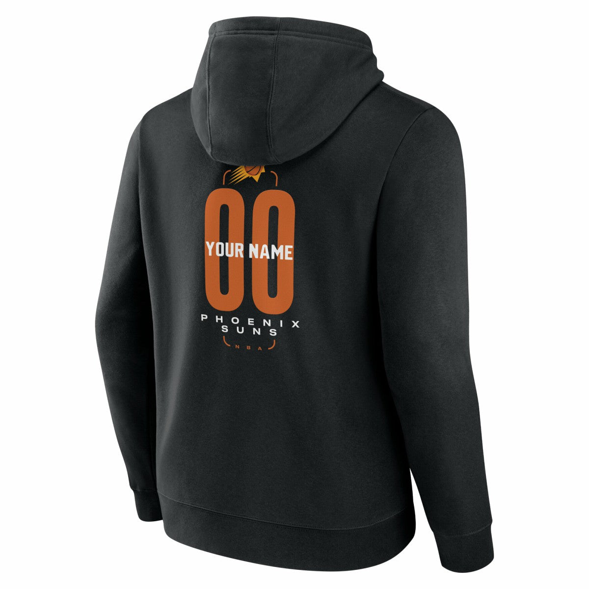 Phoenix Suns Center Court Name & Number Custom Hoodie Black - NBA