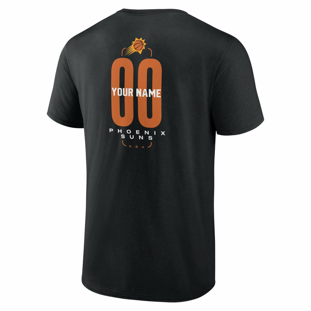 Phoenix Suns Center Court Name & Number Custom T-Shirt Black - NBA