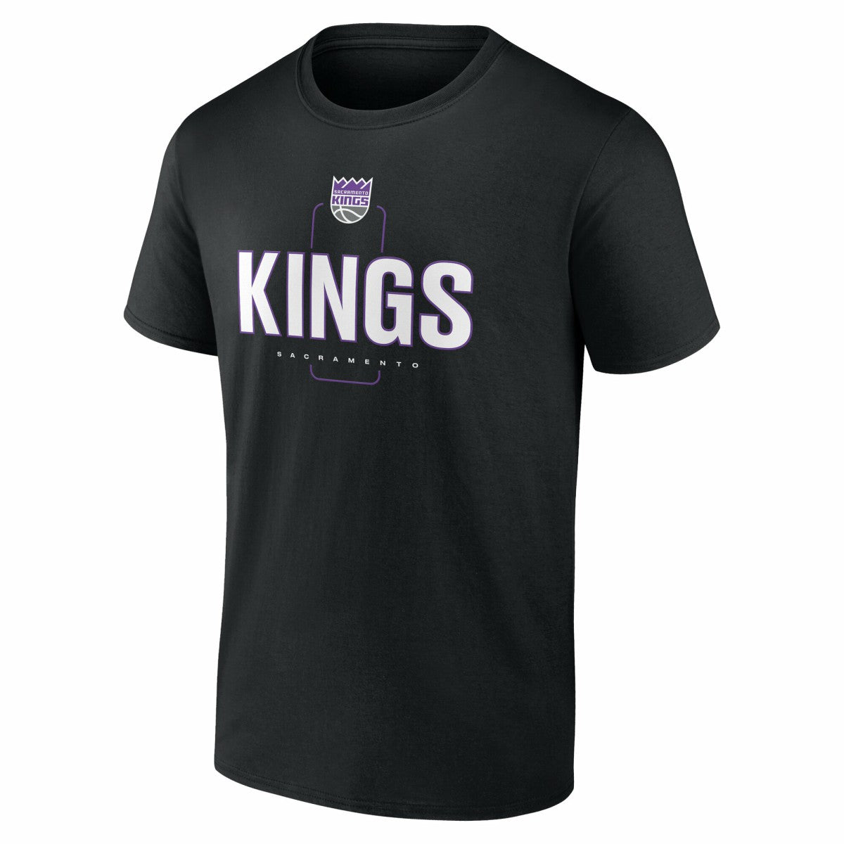 Sacramento Kings Center Court Name & Number Custom T-Shirt Black - NBA