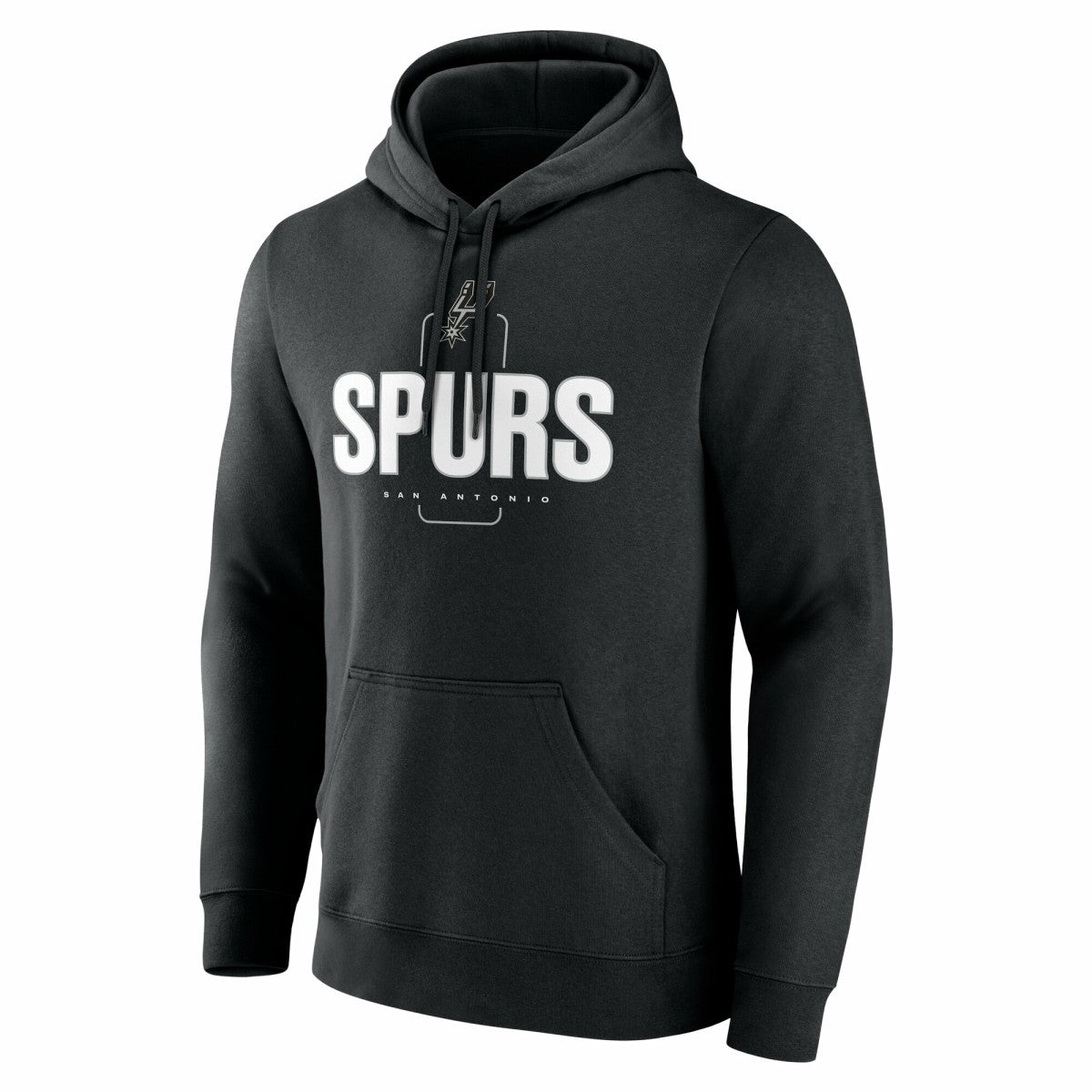 San Antonio Spurs Center Court Name & Number Custom Hoodie Black - NBA