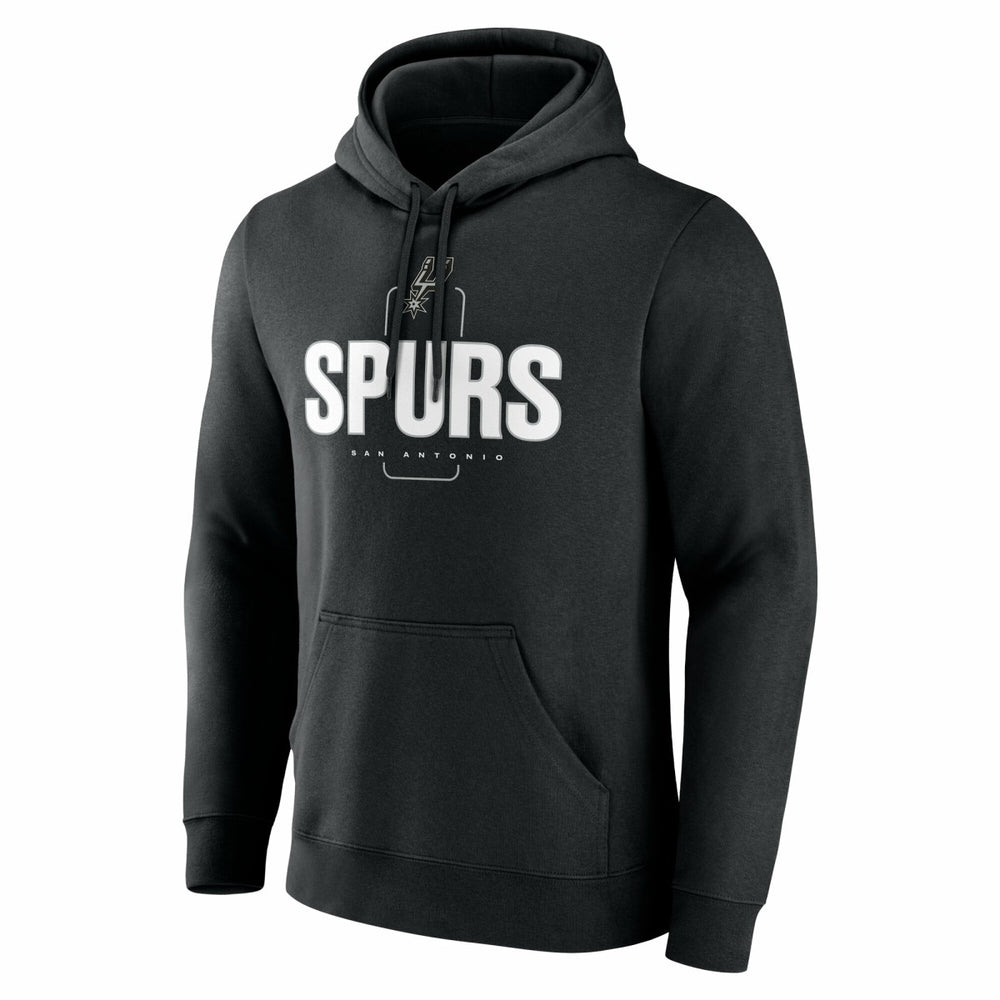 San Antonio Spurs Center Court Name & Number Custom Hoodie Black - NBA