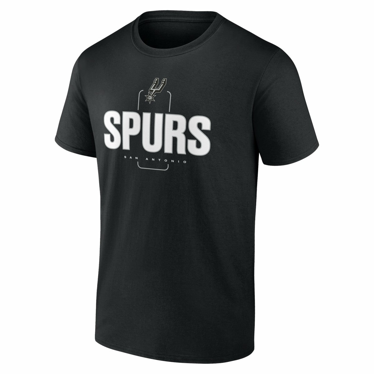 San Antonio Spurs Center Court Name & Number Custom T-Shirt Black - NBA