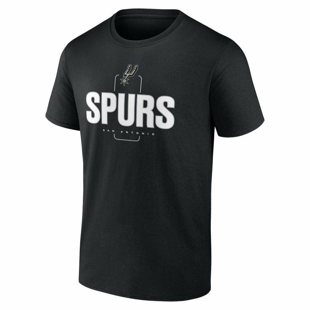 San Antonio Spurs Center Court Name & Number Custom T-Shirt Black - NBA