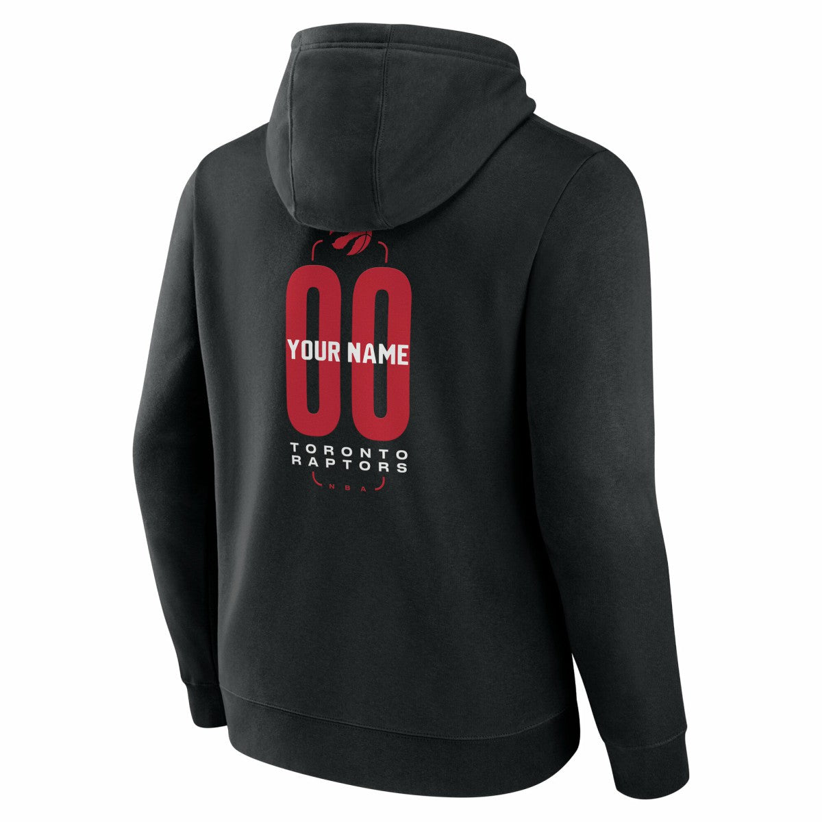 Toronto Raptors Center Court Name & Number Custom Hoodie Black - NBA