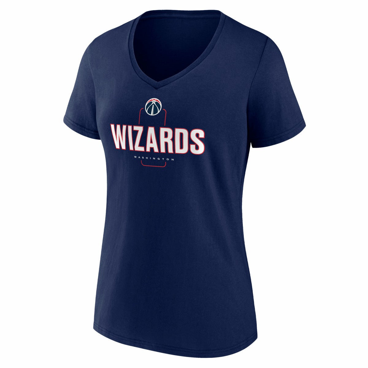 Washington Wizards Women's Center Court Name & Number Custom V-Neck T-Shirt Navy - NBA