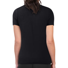 Utah Jazz G-III 4Her by Carl Banks Women's Super-Slim Lightweight Pinstripe Circle Graphic T-Shirt Black - NBA